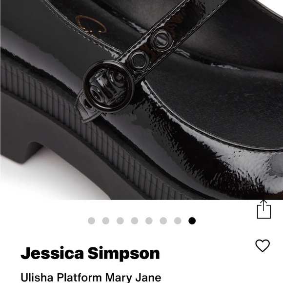 Jessica Simpson Black Patent Leather Ulisha Platform Mary Janes - Picture 15 of 15